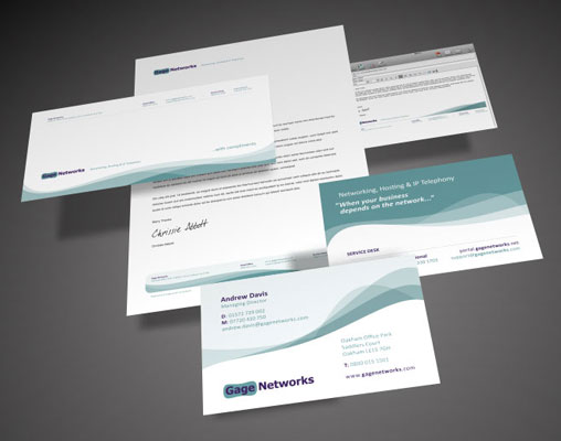 Gage Networks Stationery Design Gage Networks Stationery Design