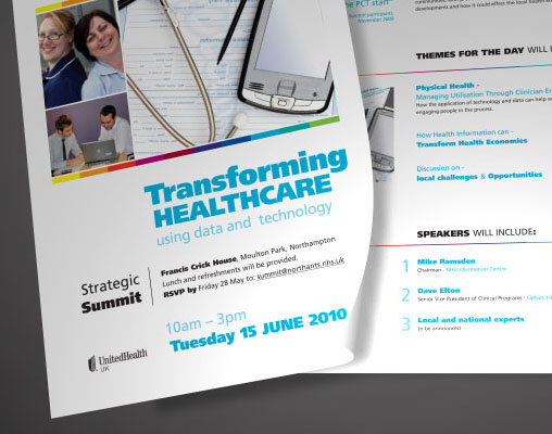 NHS Poster and leaflet